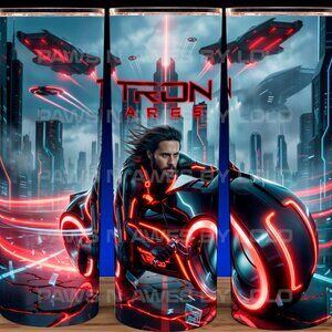Tron Ares 2025 Jared Leto SciFi Movie Cup Mug Tumbler 20oz